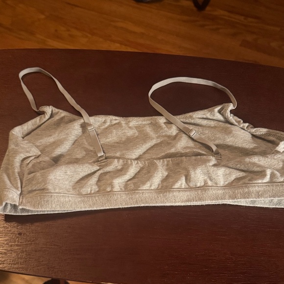 SKIMS Cotton Jersey Scoop bralette, Light Heather Gray - Picture 6 of 7